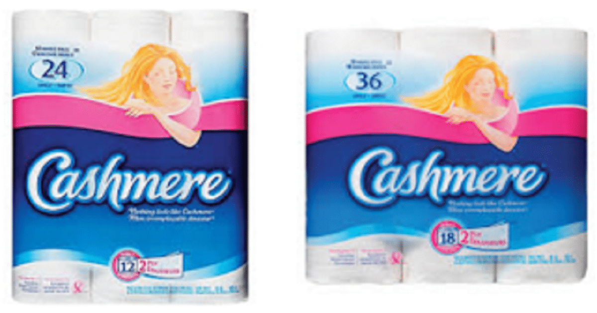 Paquets de 12 rouleaux doubles Cashmere à 3.44 après coupon ! Quebec