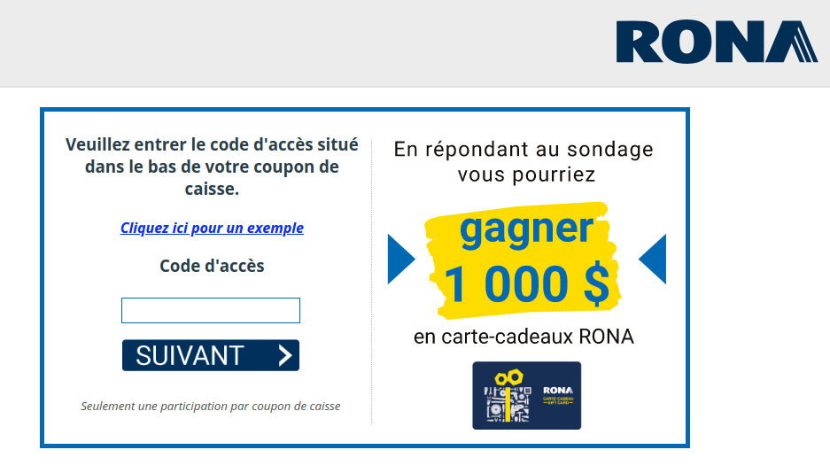 12 cartescadeaux Rona de 1’000 à remporter ! Quebec Rabais Gratuits