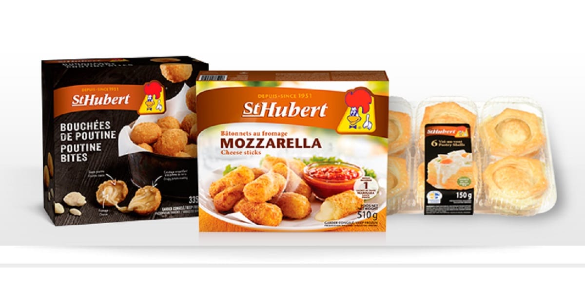 Produits St-Hubert surgelés à 6,39$ seulement !