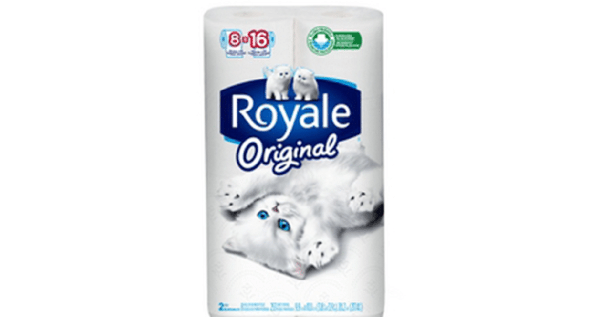 Emballage de 8 rouleaux de papier Royale à 1,99$ seulement !