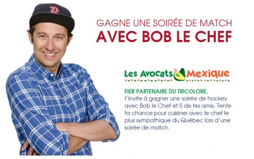 Gagnez une soirée chez Bob le chef!!