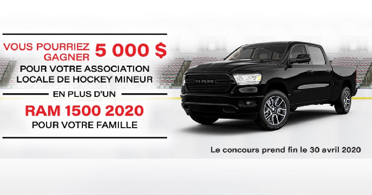 Gagnez 58,000$ applicable à l’achat d’un RAM 1500 2020