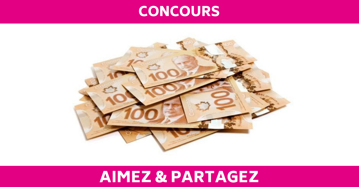 Gagnez 1’500$ en argent comptant