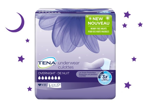 Échantillon GRATUIT de la nouvelle culotte de nuit Tena
