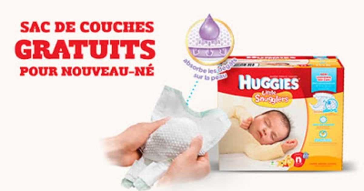 Vite! un paquet de couches gratuites pour nouveau-né!
