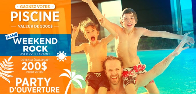 Une piscine hors terre Moderna de 5,000$ à remporter !