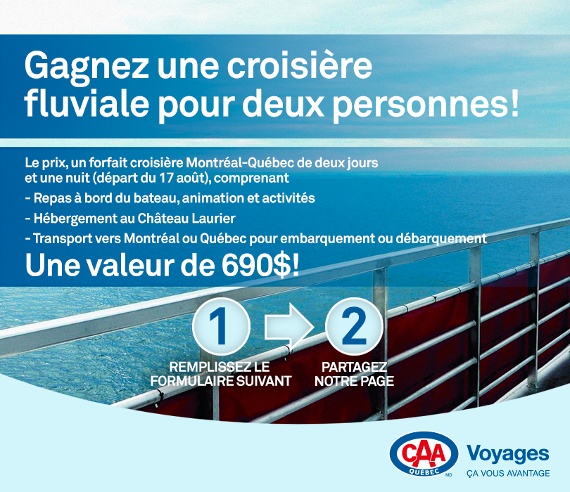 Croisière fluviale de Croisières AML à gagner !