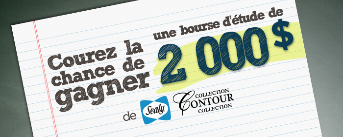 Une bourse d’études de 2000$ à remporter