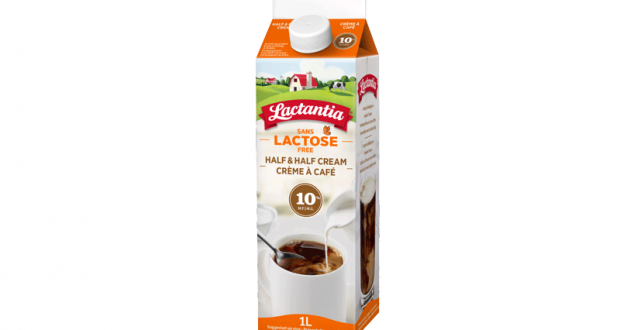 Obtenez la crème à café 10% Lactantia de 1L à 1,88$ seulement !