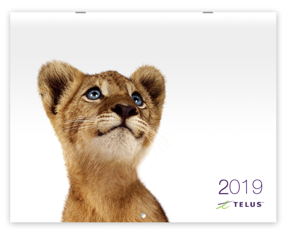 Calendrier Telus 2019 GRATUIT!