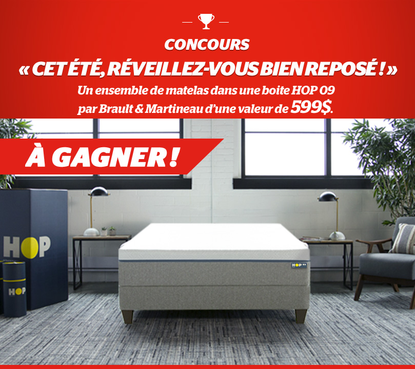 Matelas 2 places de 600$ à gagner  !