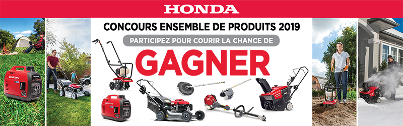 Une superbe tondeuse Honda à gagner!