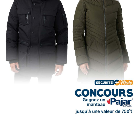 A remporter : un manteau Pajar de votre choix de 750$ !