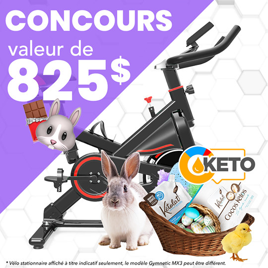 Vélo stationnaire Gymnetic MX3 et ensemble de chocolats Kétolat à gagner !
