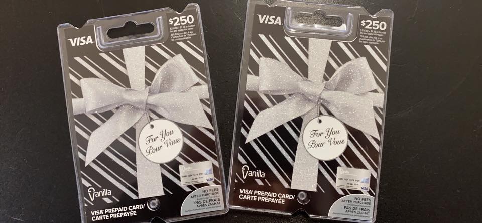 Deux Cartes prépayées Visa de 500$ à remporter