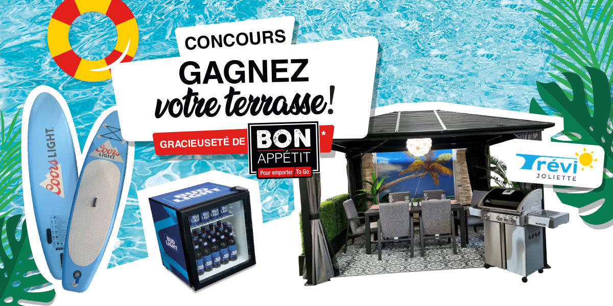 Ensemble à dîner 6 places, un gazebo, un BBQ a gagner