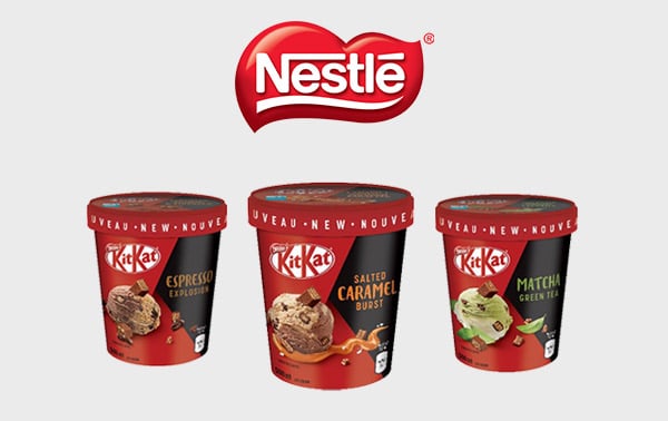 Un contenant de crème glacée KitKat offert !