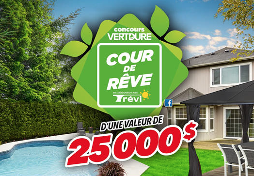 Une cour de rêve de 25 000$ + 25 forfaits d’entretien de pelouse à gagner !