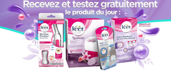 Obtenez un pack d’échantillons gratuits Veet !