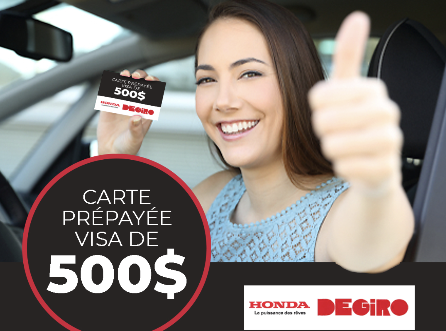 500$ en carte prépayée Visa à gagner !