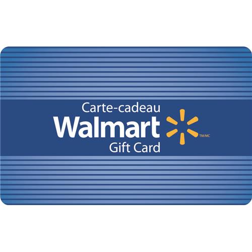 Remportez l'une des 2 cartes cadeaux Walmart