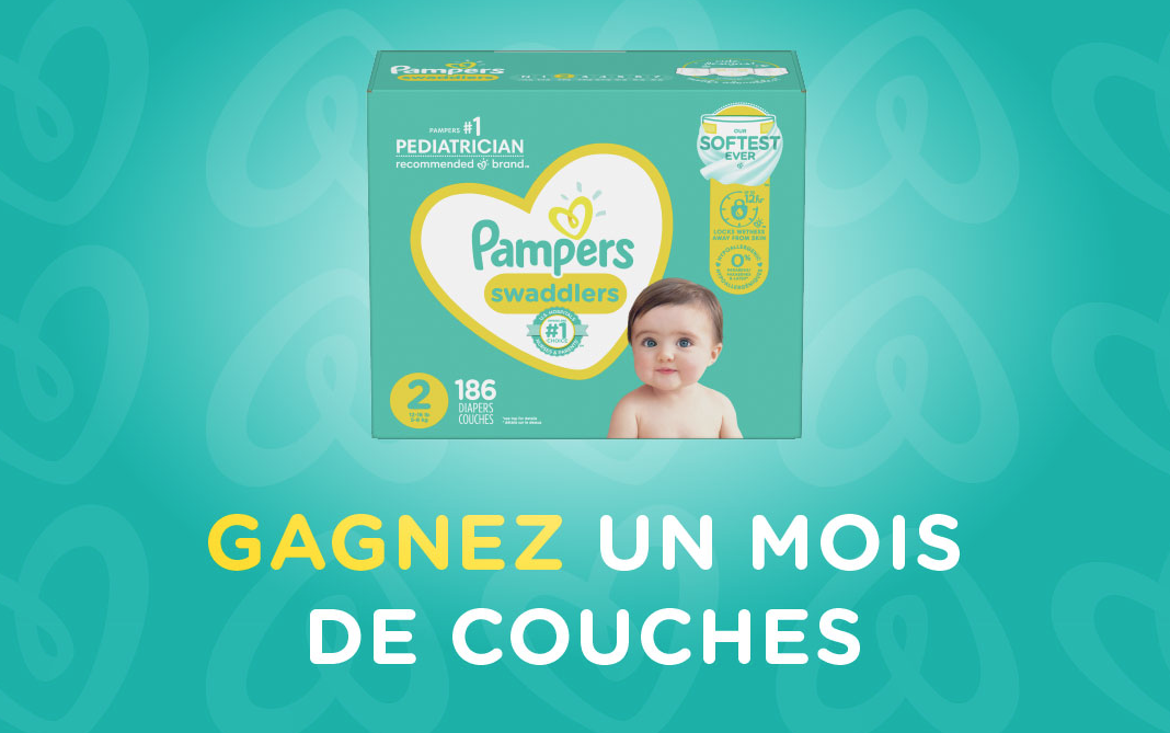Un mois de couches Pampers à remporter !