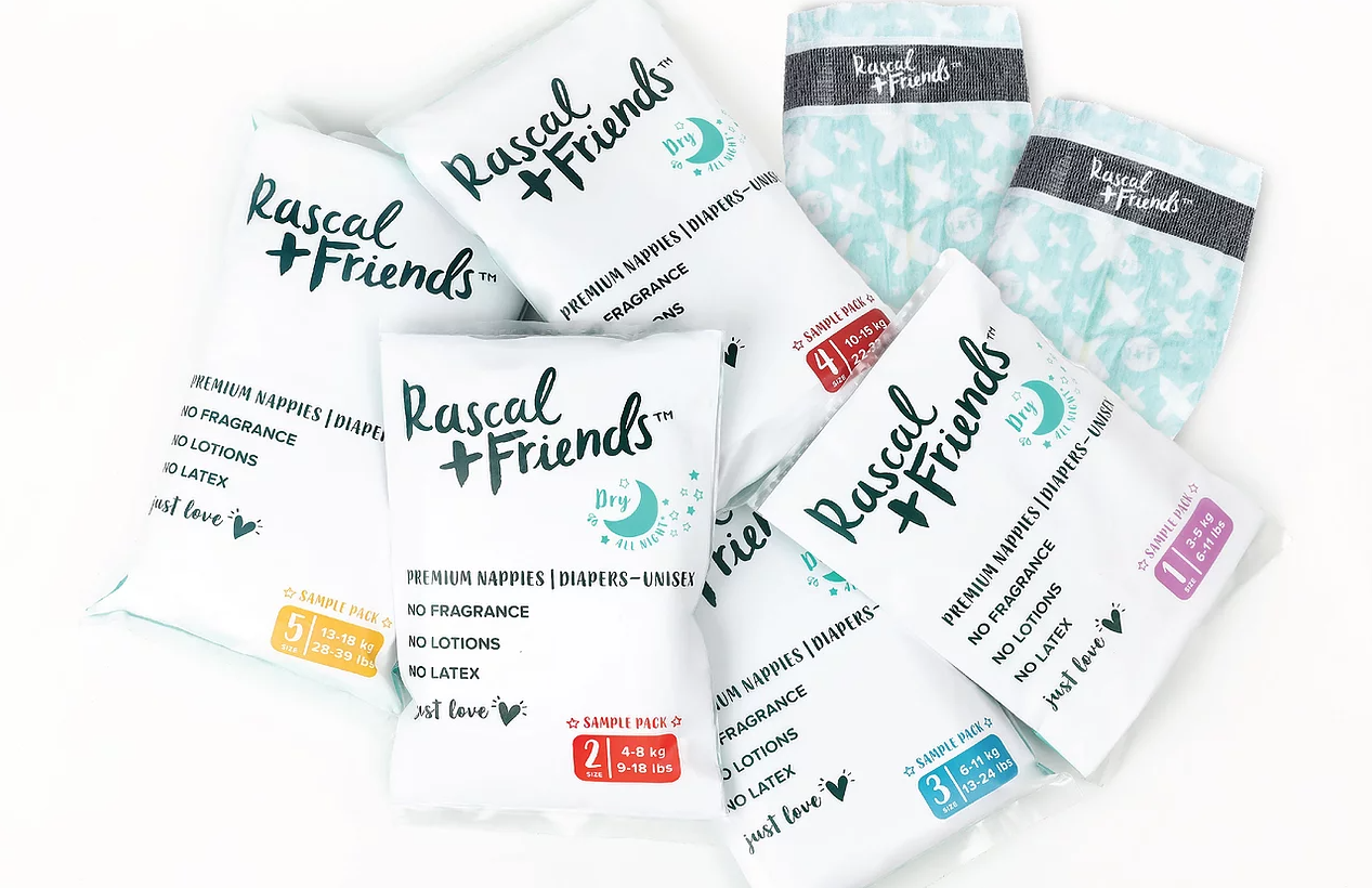Échantillons gratuits des couches pour bébé Rascal + Friends à recevoir !