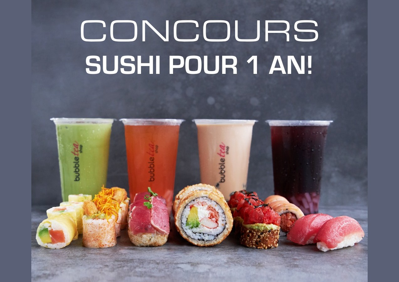 Un forfait d’un an de sushis gratuits chez Sushi Shop à gagner !