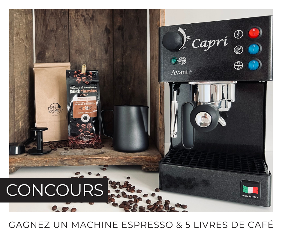 Concours: Remportez une machine à espresso Capri Avanti + cinq livres de café en vrac