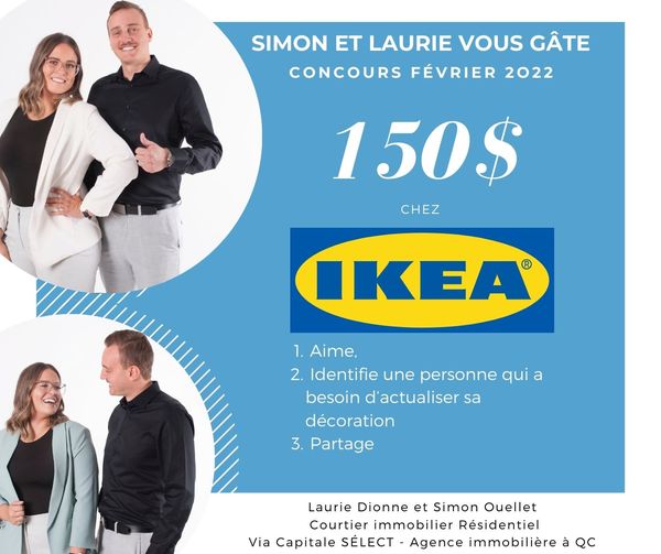 Tenter de gagner une carte cadeau IKEA de 150$ !
