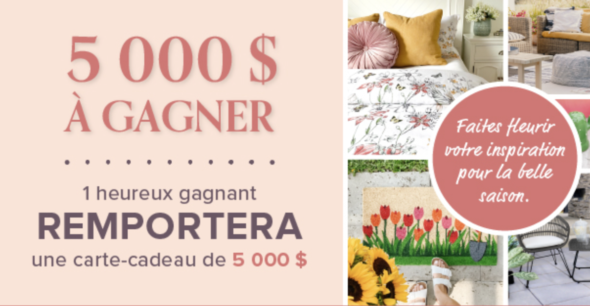 Cartes cadeaux Linen Chest de 5000$ à gagner !