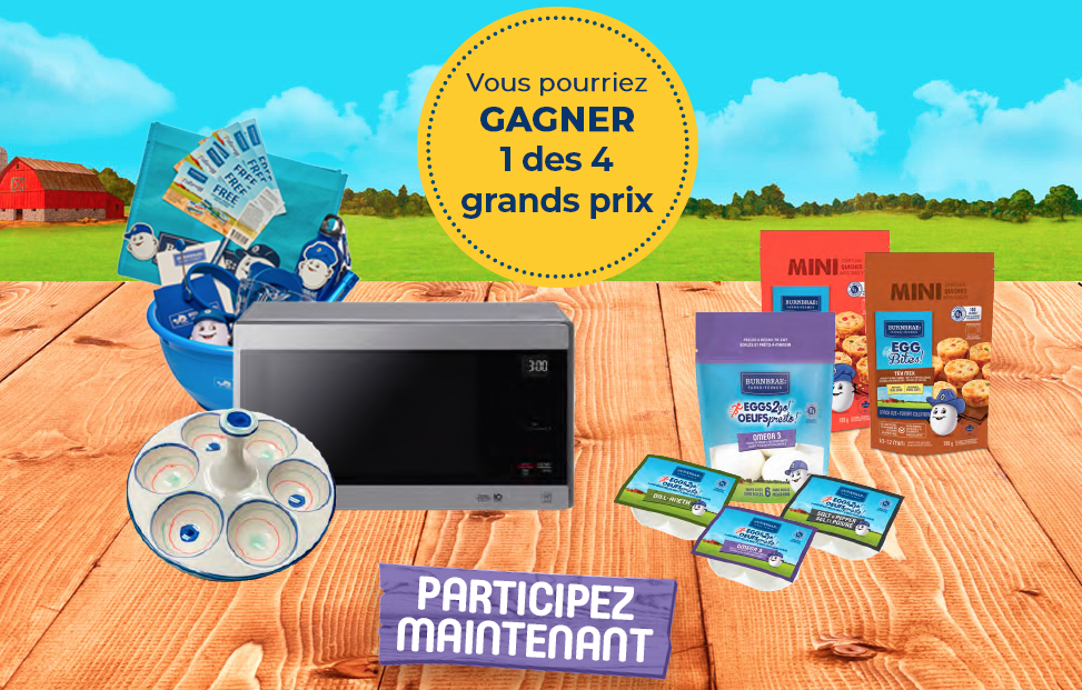 Un four à micro-ondes LG, des produits Fermes Burnbrae à remporter !