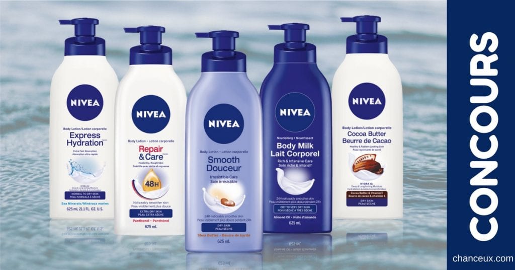 Gagnez un assortiments de produits Nivea et+ !
