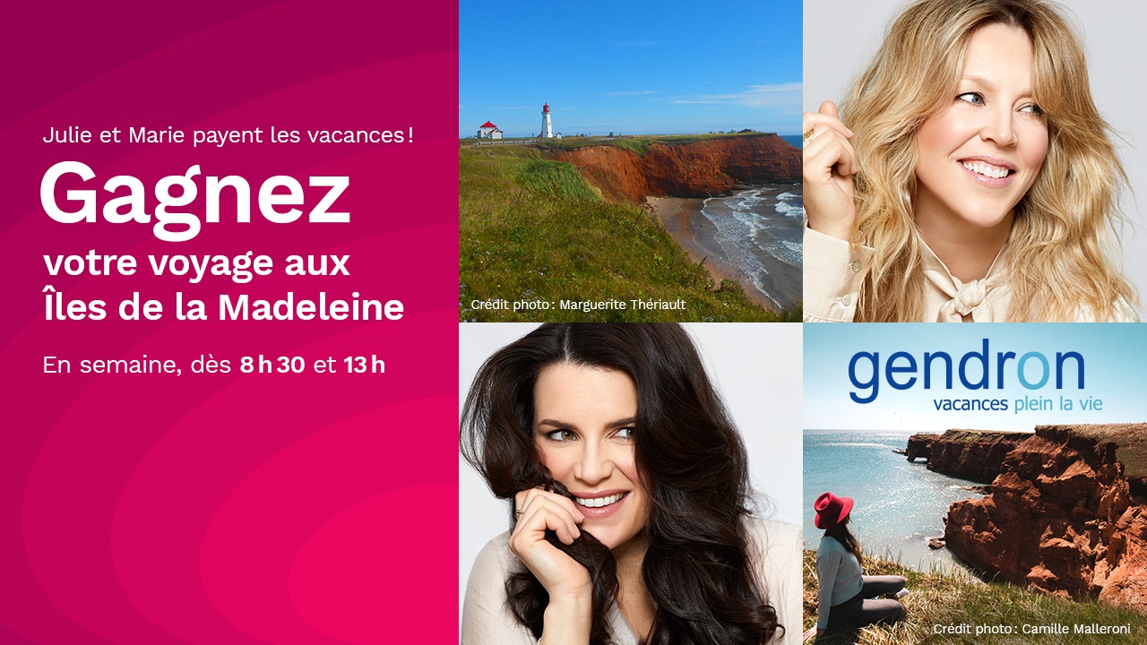 Un  voyage aux Îles de la Madeleine à gagner !