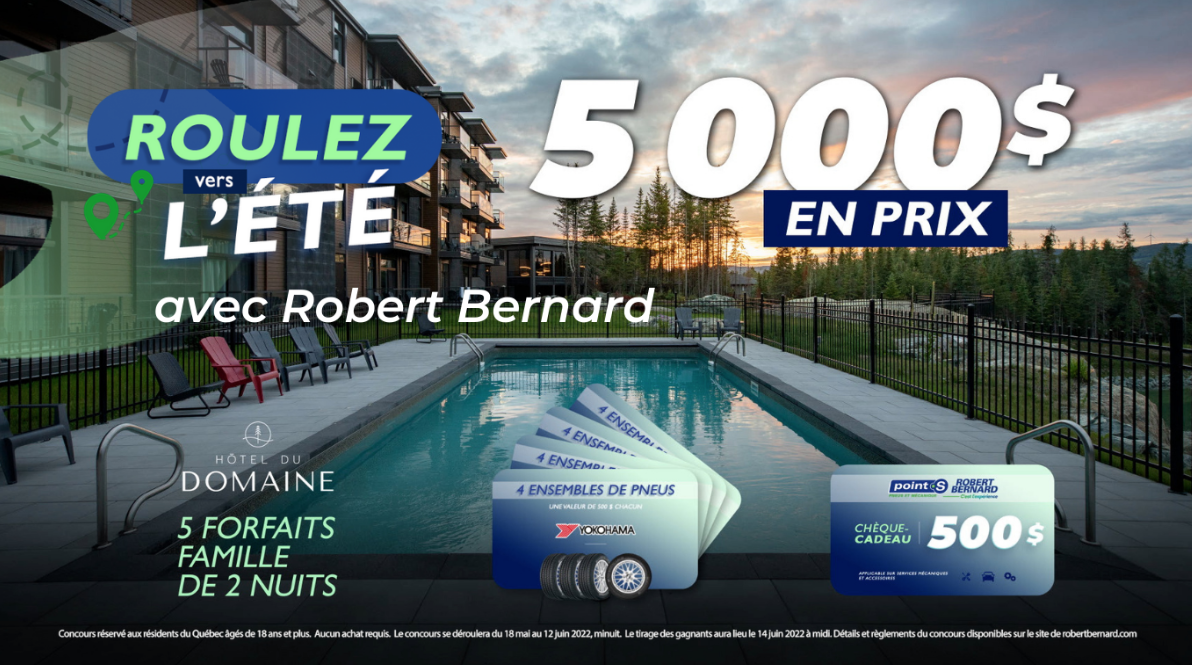 5000$ en prix avec Robert Bernard à remporter !