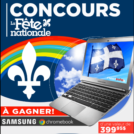 Gagnez un ordinateur portable Samsung Chromebook !