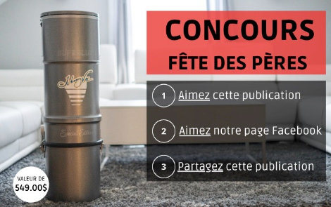 Un aspirateur central Johnny Vac (549$) à gagner !