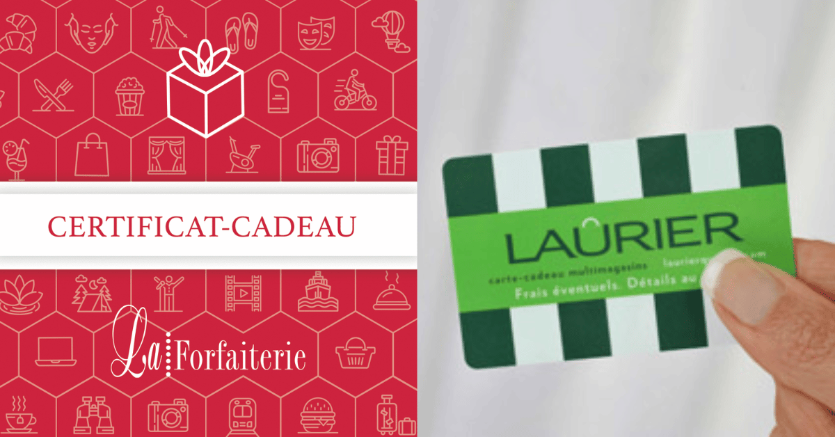 Gagnez un chèque-cadeau 1000$ de La Forfaiterie et une carte-cadeau de 200$ de Laurier Québec !