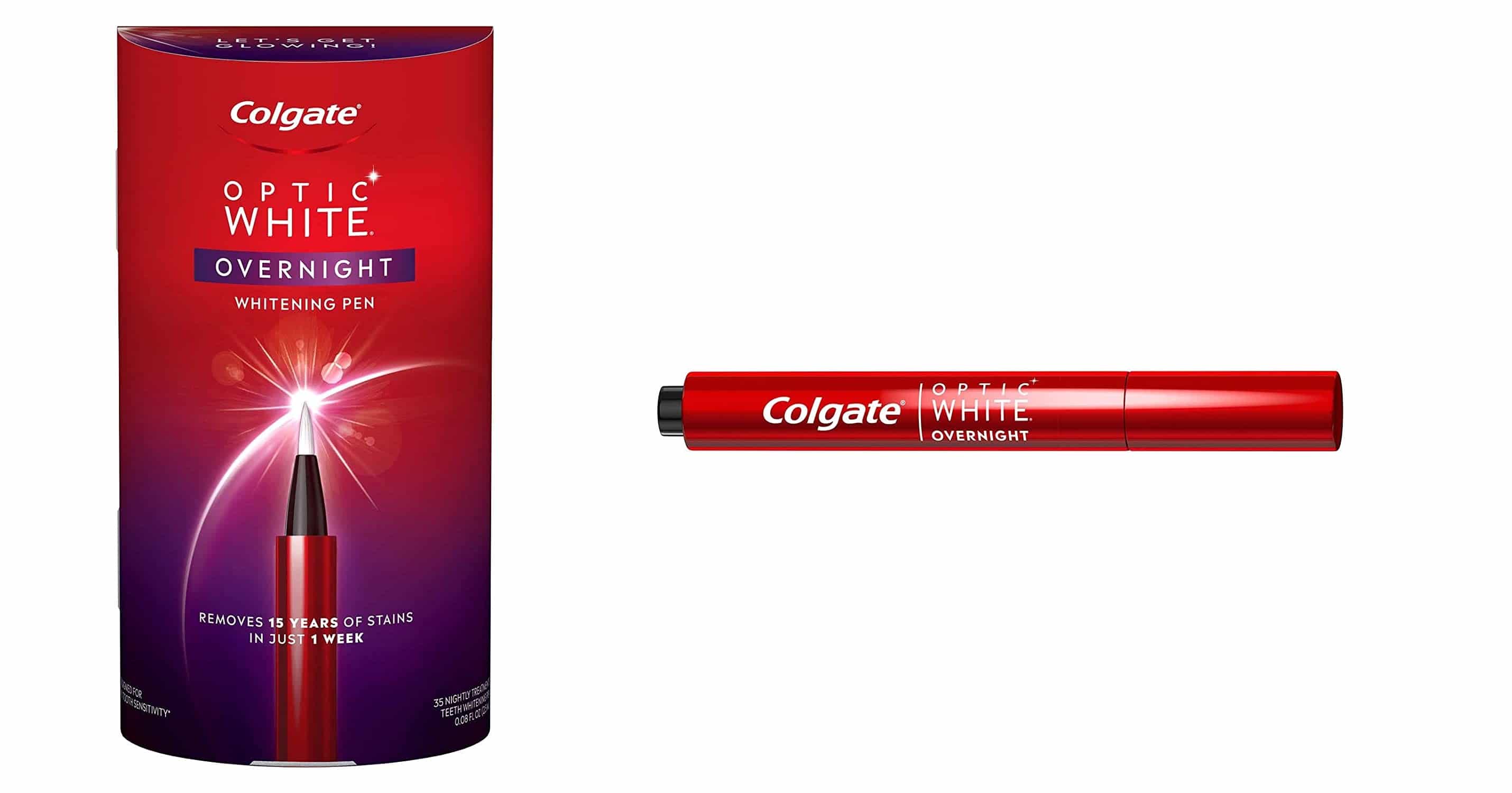 Obtenez des échantillons gratuits du Stylo blanchissant Colgate Optic White Overnight !