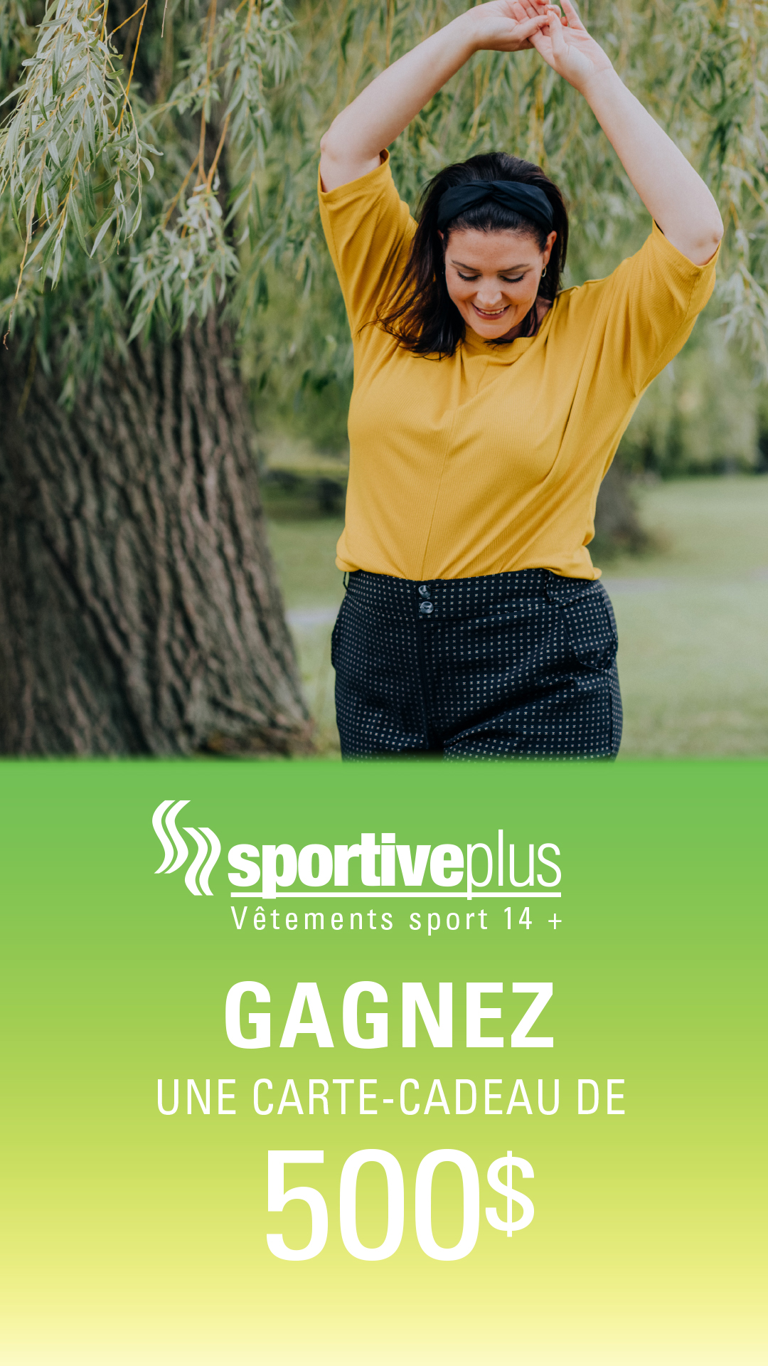 Remportez une carte-cadeau de 500$ chez SportivePlus