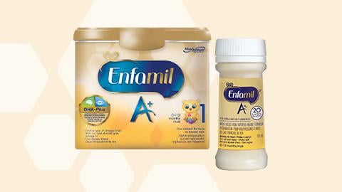 Des échantillons gratuits de la préparation pour bébés Enfamil A+!