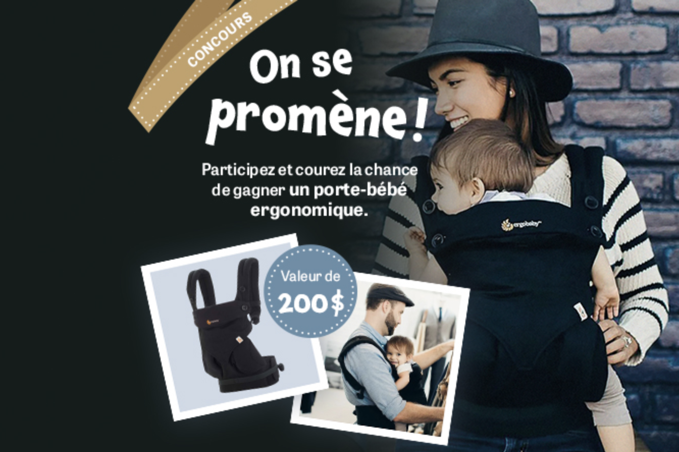Gagnez un porte-bébé Ergobaby d’une valeur de 200$ !