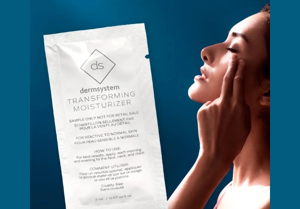 Échantillons gratuits de l’hydratant Transforming Moisturizer de dermsystem !