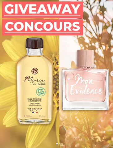 Un lot de produits Yves Rocher (270$) à remporter