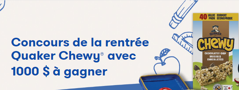 Gagnez un chèque de 1 000$ !