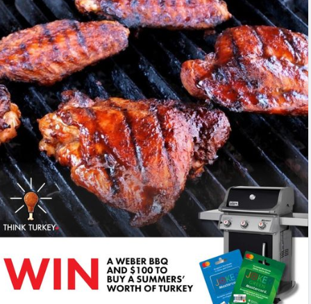 Gagnez :1 BBQ au gaz Weber + 1 carte prépayée de 100$ !