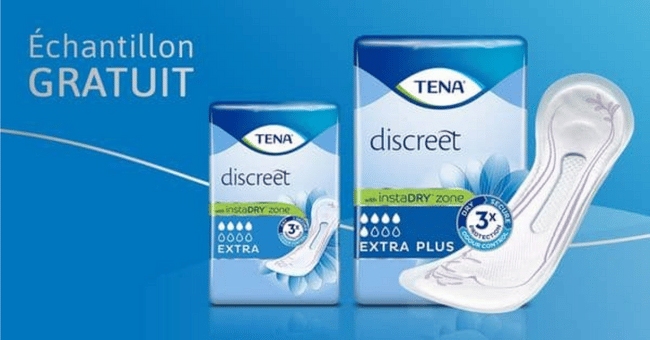 Une trousse d’échantillons gratuits TENA !