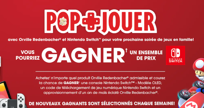 Remportez  un Nintendo Switch ou un approvisionnement d’un an de maïs