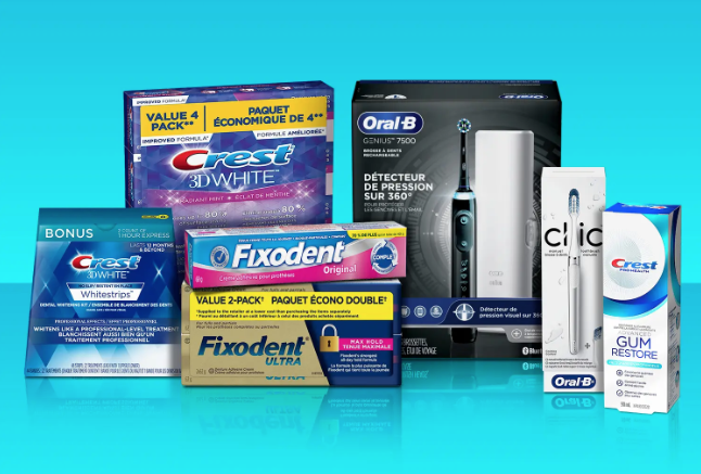 Gagnez un ensemble de produits de soins buccodentaires P&G de 350$ !