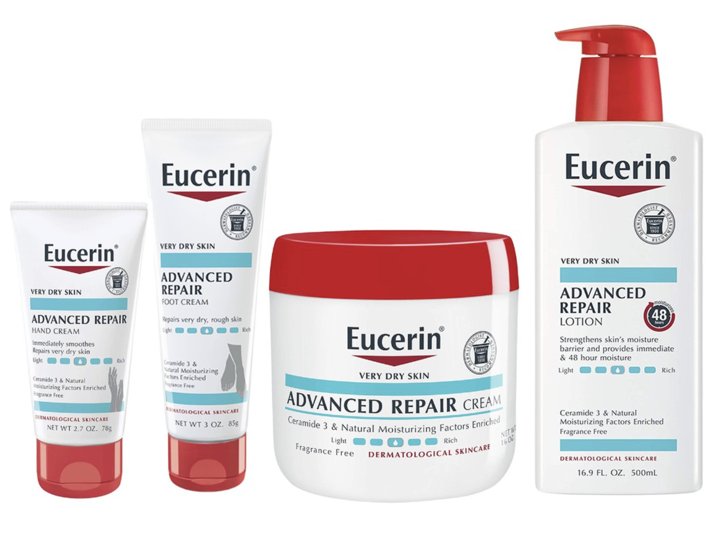 Obtenez des échantillons gratuits de la crème hydratante Eucerin Complete Repair (20ML) !